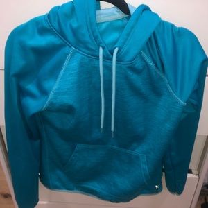 DANSKIN NOW SKY BLUE HOODIE SIZE WOMENS SMALL